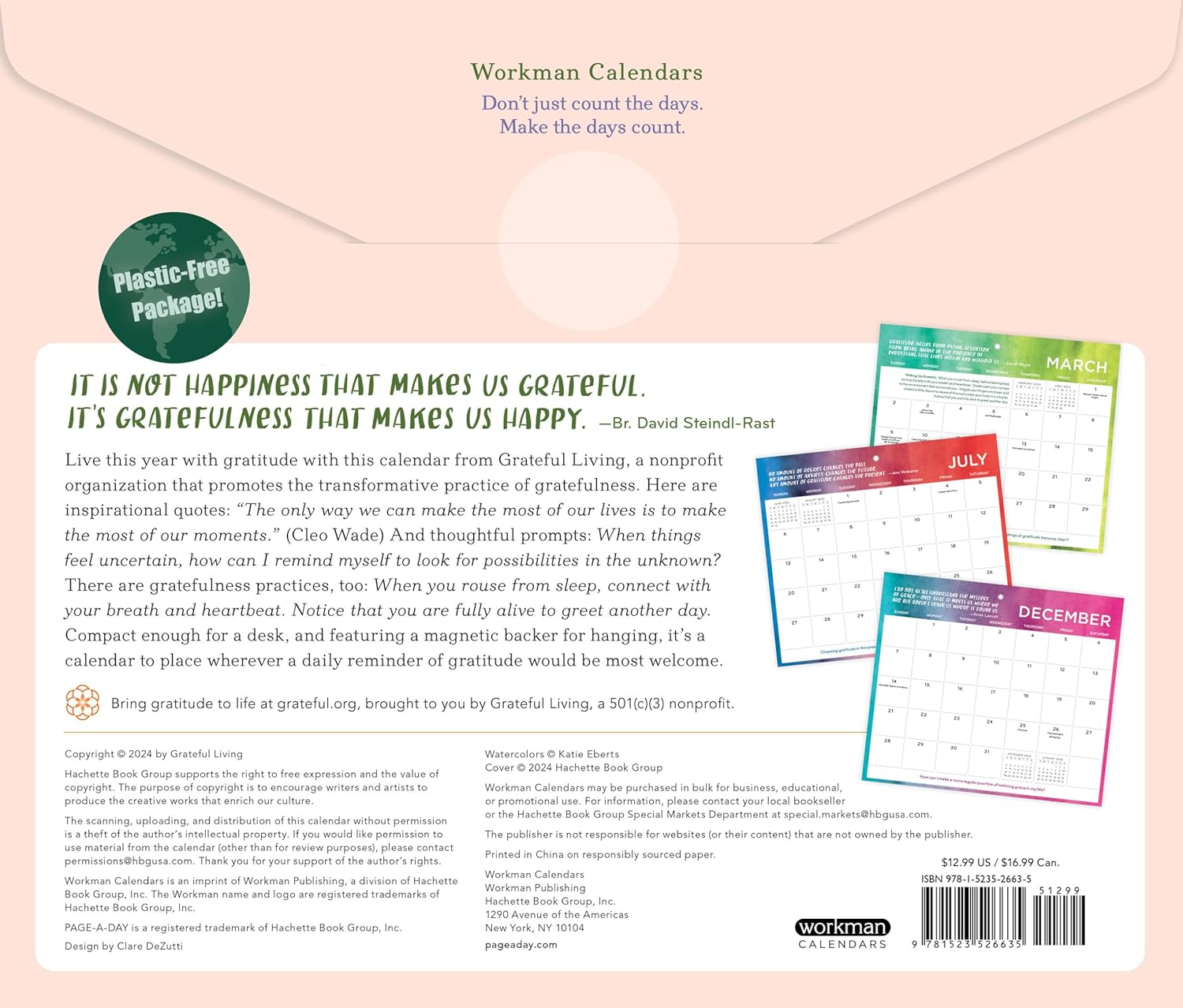 Everyday Gratitude: Inspiration And Organization For 2025 - A Network For Gratef 9781523526635_1