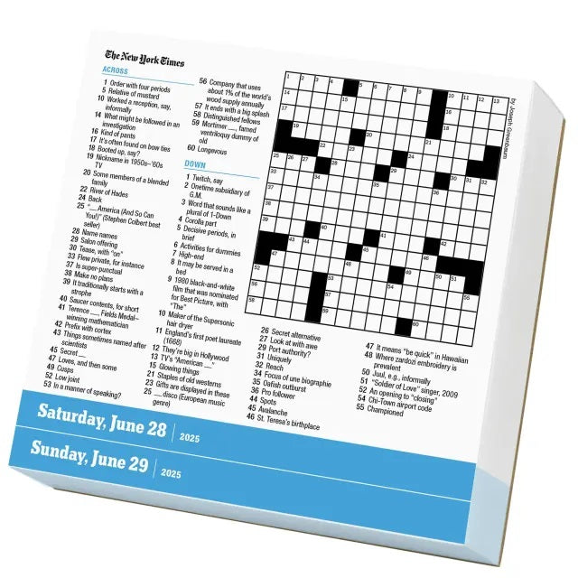 The New York Times Crossword Page-A-Day® Calendar 2025 - The New York Times 9781523526925_3