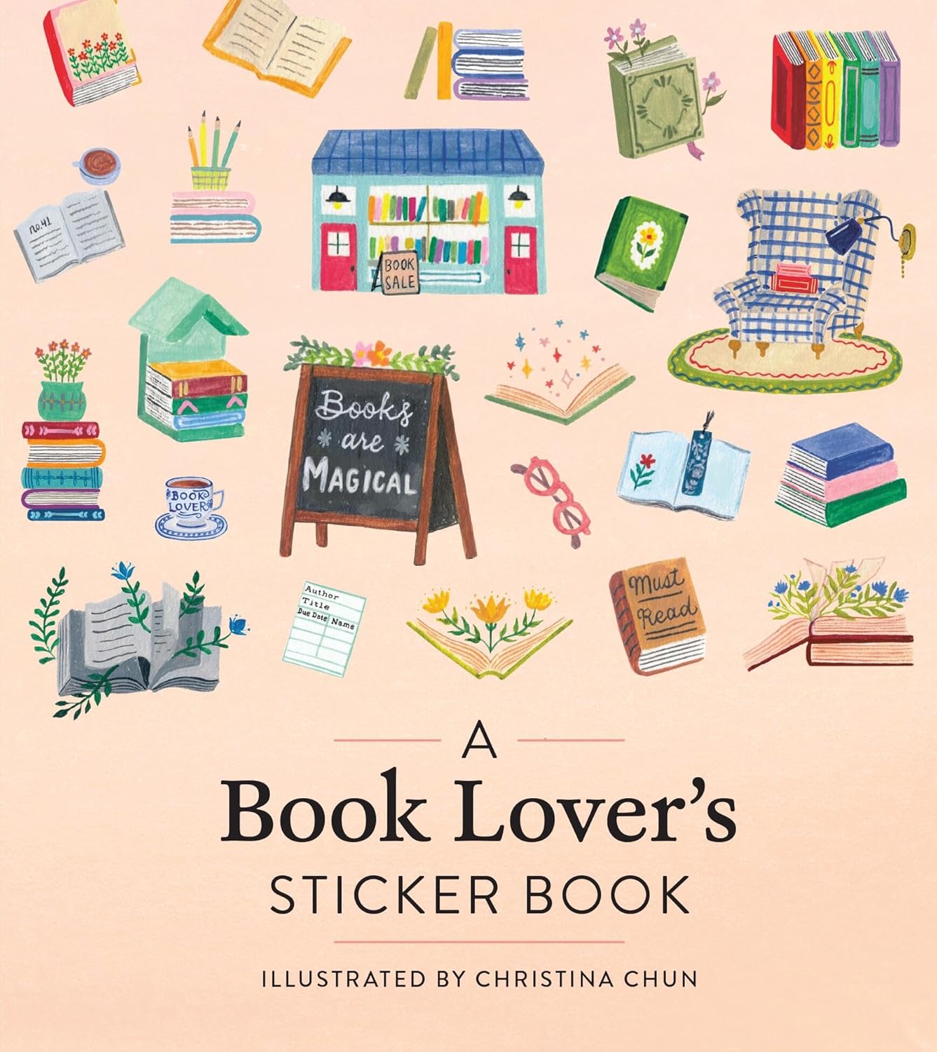 A Book Lover's Sticker Book by Chun. Christina 9781523527601