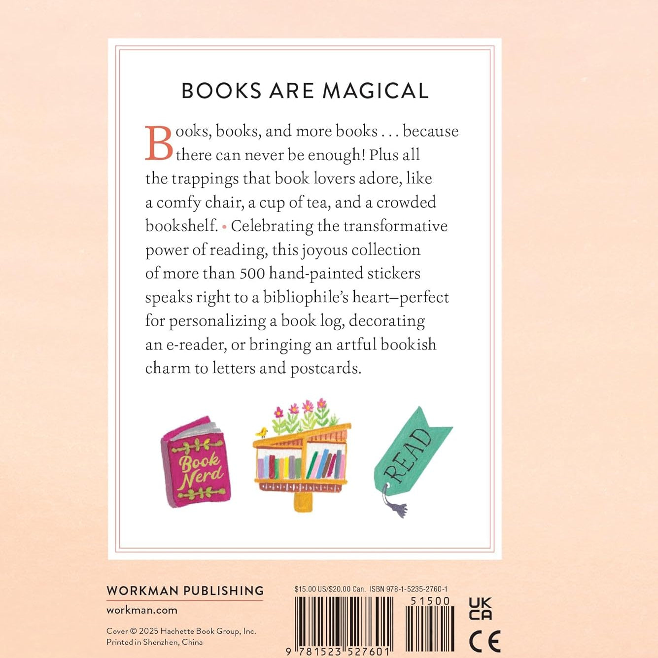 A Book Lover's Sticker Book by Chun. Christina 9781523527601_1