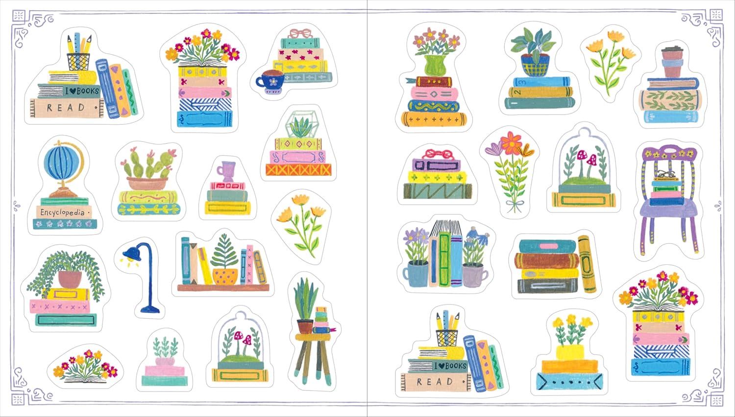A Book Lover's Sticker Book by Chun. Christina 9781523527601_2