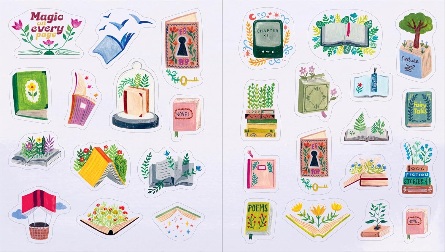 A Book Lover's Sticker Book by Chun. Christina 9781523527601_5