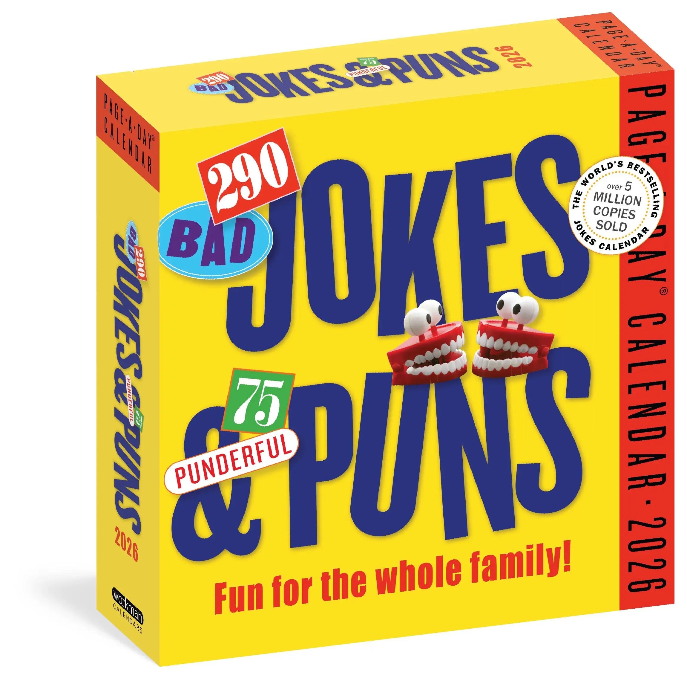 290 Bad Jokes & 75 Punderful Puns Page-A-Day® Calendar 2026 9781523530410