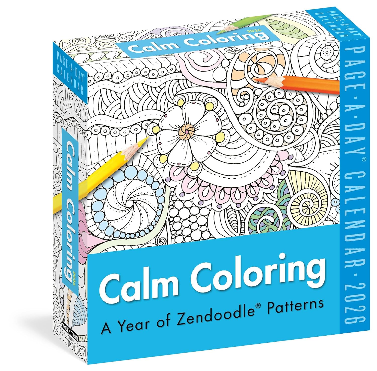 Calm Coloring Page-A-Day® Calendar 2026 9781523530885