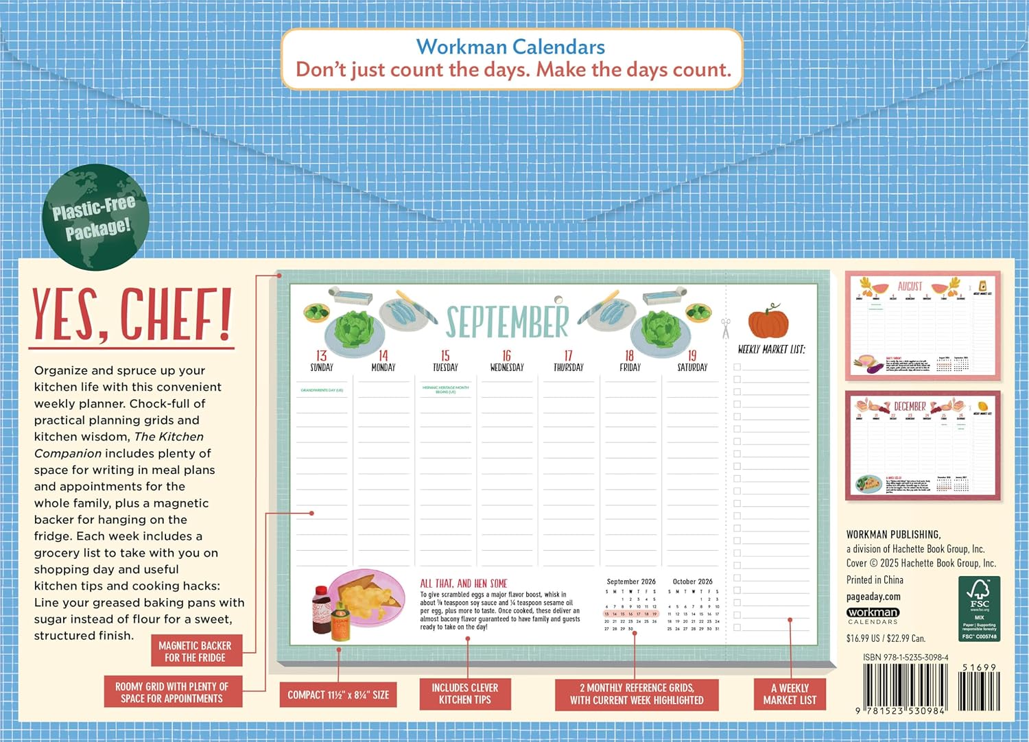 Kitchen Companion Page-A-Week Calendar 2026 9781523530984_1