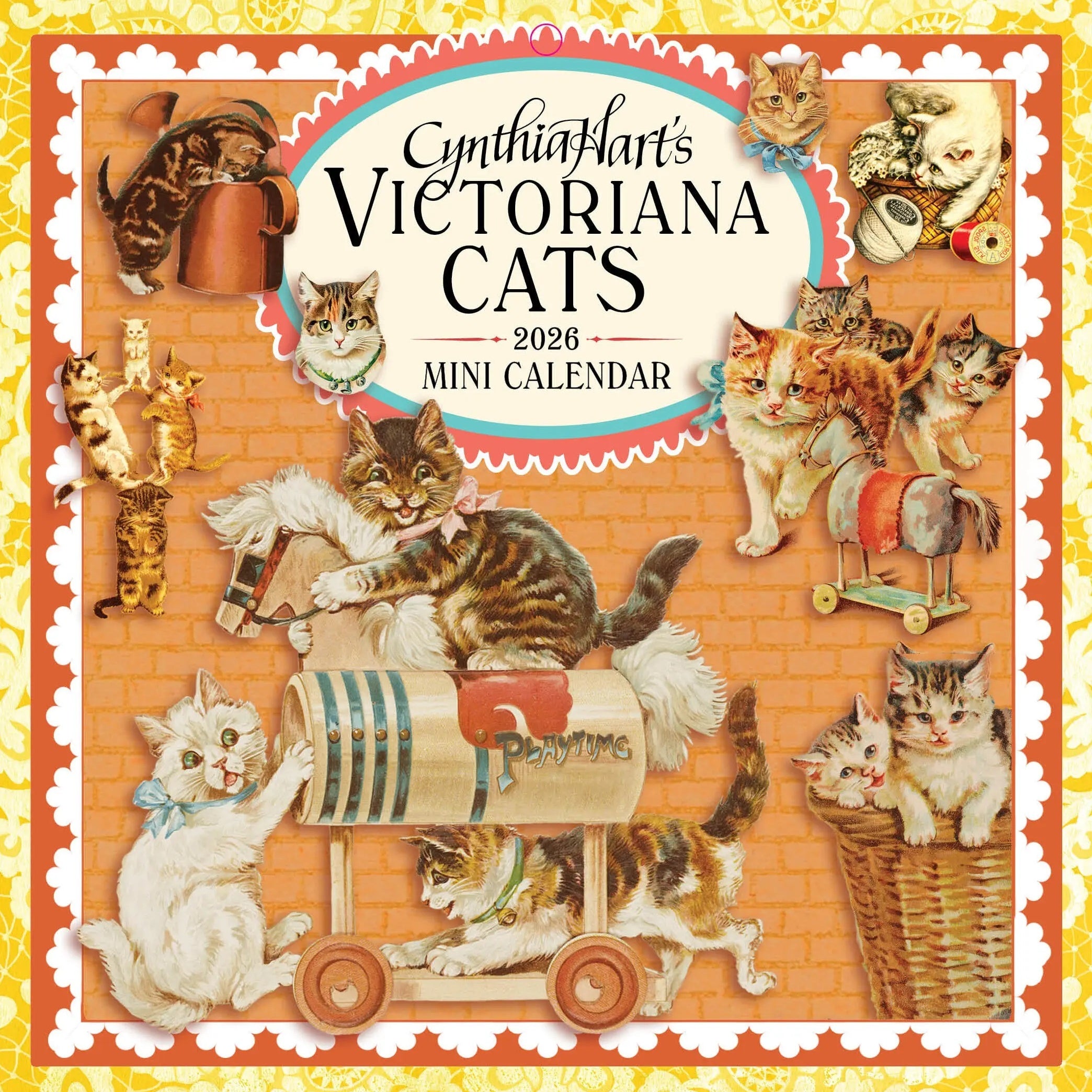 Cynthia Hart's Victoriana Cats Mini Wall Calendar 2026 9781523531530
