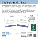 Everyday Shakespeare: Lines For Life Page-A-Day® Calendar 2026 9781523531844