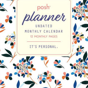 POSH: UNDATED MONTHLY POCKET PLANNER CALENDAR 9781524854744_ad6eba2c-be38-4db2-a72e-2d06fc900bf4