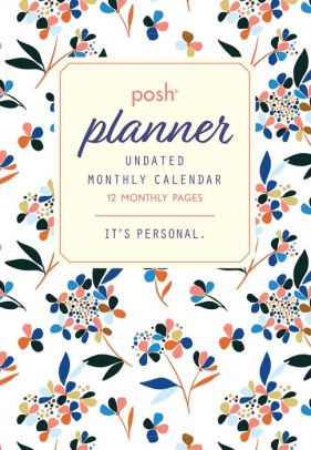 POSH: UNDATED MONTHLY POCKET PLANNER CALENDAR 9781524854744_ad6eba2c-be38-4db2-a72e-2d06fc900bf4