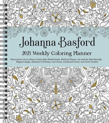 JOHANNA BASFORD 2021 WEEKLY COLORING PLANNER CALEN 9781524856793_d004956f-6f1e-453c-8830-10771a054320