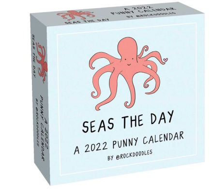 A 2022 PUNNY DAY-TO-DAY CALENDAR BY @ROCKDOODLES S 9781524863852_7c486c94-a6f1-44d0-ae15-4ad1767441c2