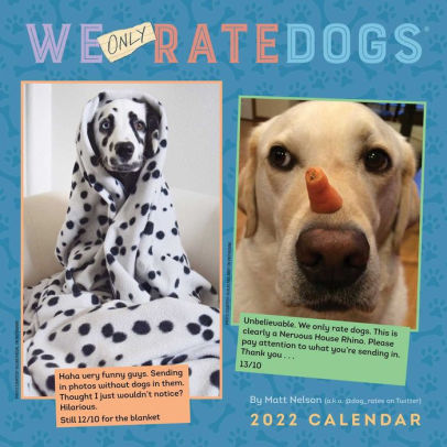 WEONLYRATEDOGS 2022 WALL CALENDAR 9781524864064_3b8235ad-71e5-42b9-a013-0198efd54c11