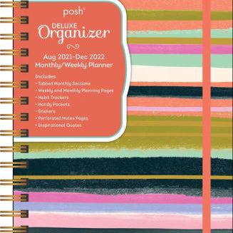 POSH: DELUXE ORGANIZER 17-MONTH 2021-2022 MONTHLY/ 9781524864507_01ac3b11-2ffb-4b64-8eee-2713547d3c90