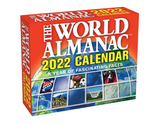 WORLD ALMANAC 2022 DAY-TO-DAY CALENDAR A YEAR OF F 9781524866396_bb4f4b05-bace-4656-9566-01f27e31a799
