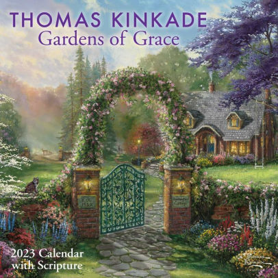 Thomas Kinkade Gardens Of Grace 2023 Wall Calendar - Andrews Mcmeel 9781524872557_f73eff5e-8944-446b-99e6-1680e5c36070