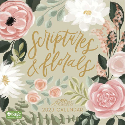 Scriptures And Florals 2023 Wall Calendar - Andrews Mcmeel 9781524874667_271ffe58-990f-475a-8efc-51d8572d10dc