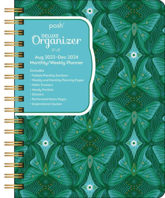Posh: Deluxe Organizer 17-Month 2023-2024 Monthly/Weekly Hardcover Planner Calen 9781524879150_06a6ed1d-5ace-4db9-81d6-570f3b9ad722