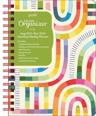 Posh: Deluxe Organizer 17-Month 2023-2024 Monthly/Weekly Hardcover Planner Calen 9781524879174_d7010472-e41b-41db-879f-cb70f835c310
