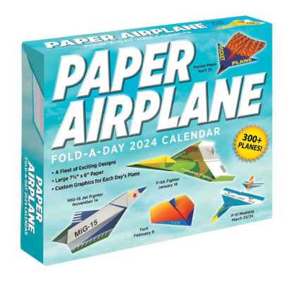 Paper Airplane 2024 Fold-A-Day Calendar - Lee. Kyong 9781524880019_2565834f-3045-4938-af2d-fda884837aed