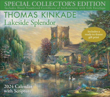 Thomas Kinkade Special Collector's Edition With Scripture 2024 Deluxe Wall Calen 9781524883492_987fbfc3-beea-489b-ad76-3bded0707a75