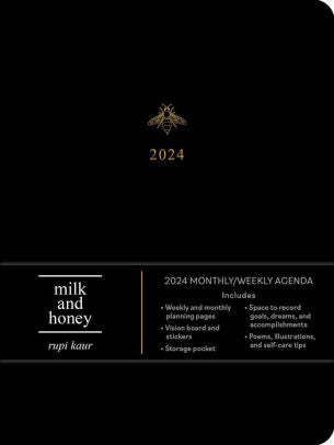 Milk And Honey 12-Month 2024 Monthly/Weekly Agenda Calendar - Kaur. Rupi 9781524883874_a1f9e196-a2cd-4ffc-957a-016edf2cb0a1