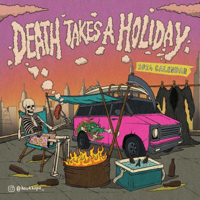 Death Takes A Holiday 2024 Wall Calendar - Suwarnata. Made 9781524883911_adddd7c0-039b-4f1c-bb3e-d2c2fda3c048