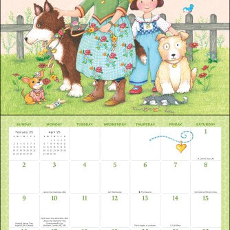 Mary Engelbreit's Words That Matter 2025 Deluxe Wall Calendar 9781524888886