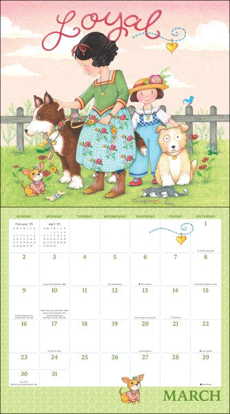 Mary Engelbreit's Words That Matter 2025 Deluxe Wall Calendar 9781524888886