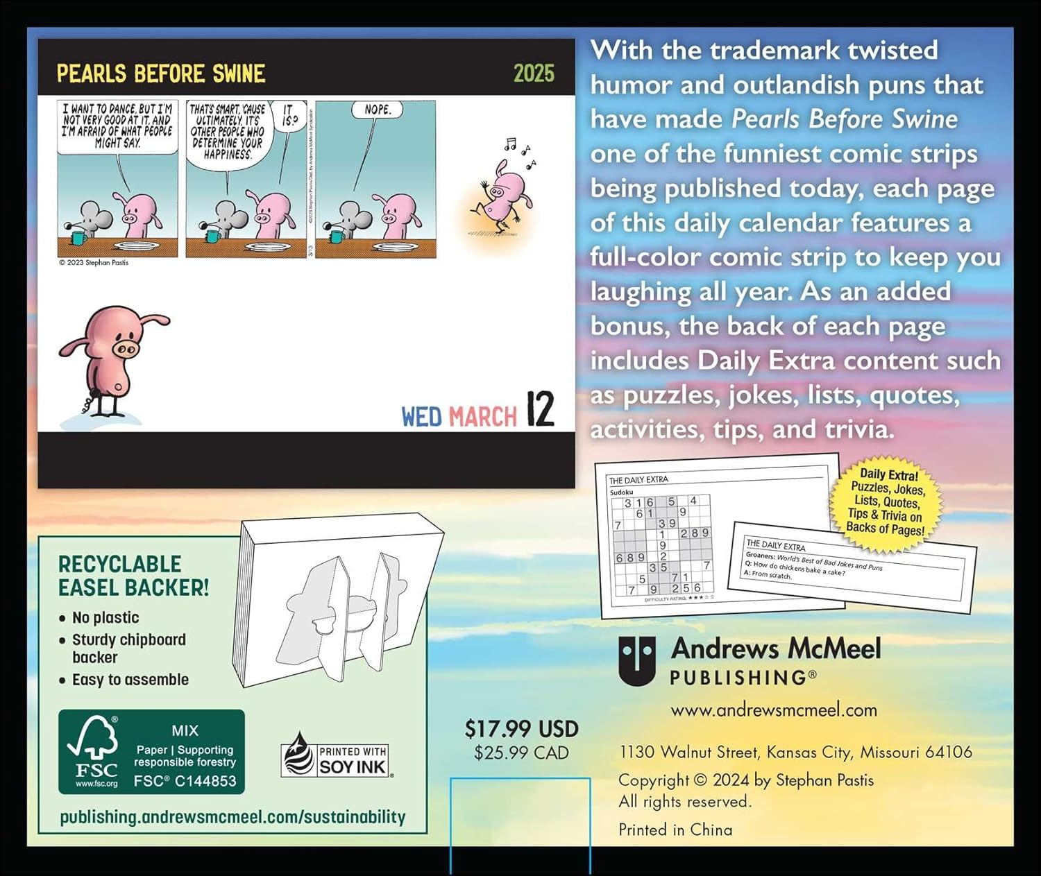 Pearls Before Swine 2025 Day-To-Day Calendar 9781524888978_1