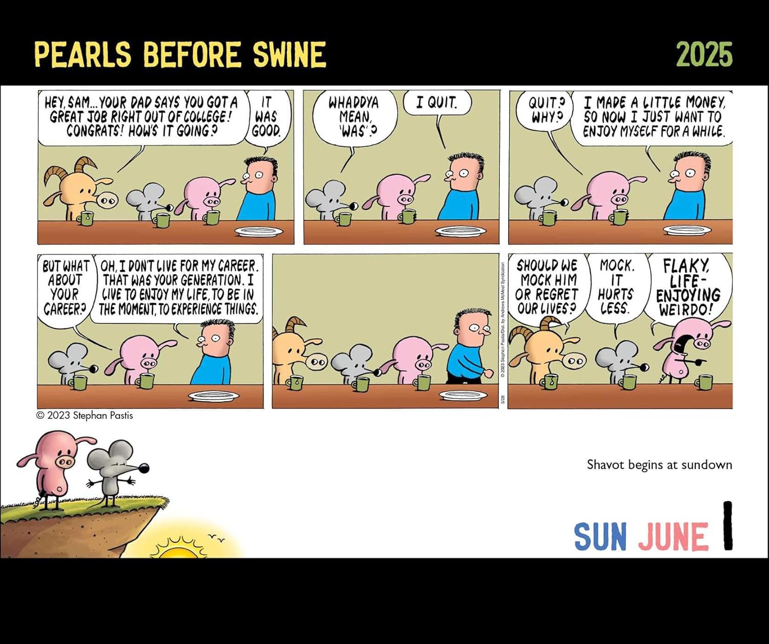 Pearls Before Swine 2025 Day-To-Day Calendar 9781524888978_4