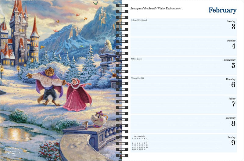 Disney Dreams Collection By Thomas Kinkade Studios: 12-Month 2025 Monthly/Weekly 9781524889067