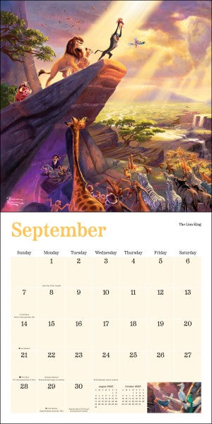 Disney Dreams Collection By Thomas Kinkade Studios: 2025 Wall Calendar 9781524889098_2