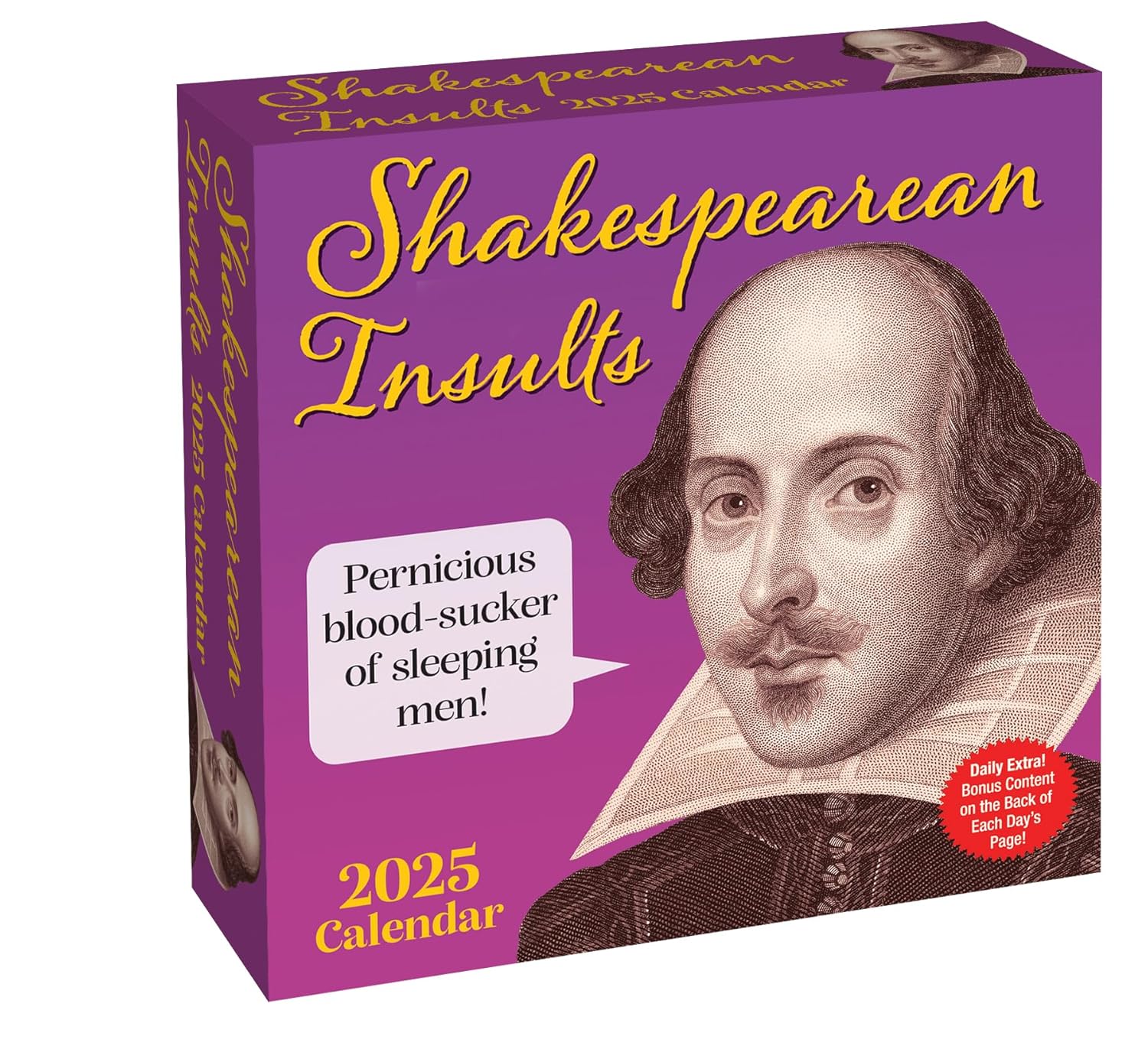 Shakespearean Insults 2025 Day-To-Day Calendar 9781524889470