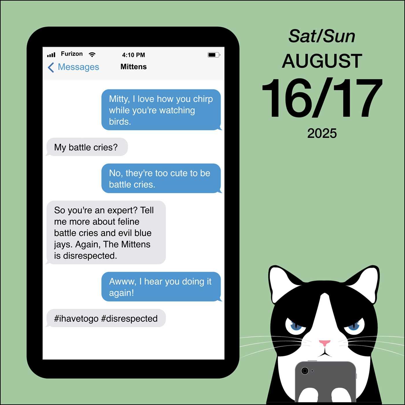 Texts From Mittens The Cat 2025 Day-To-Day Calendar 9781524889500_3