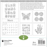 Johanna Basford 2025 Coloring Wall Calendar 9781524889562