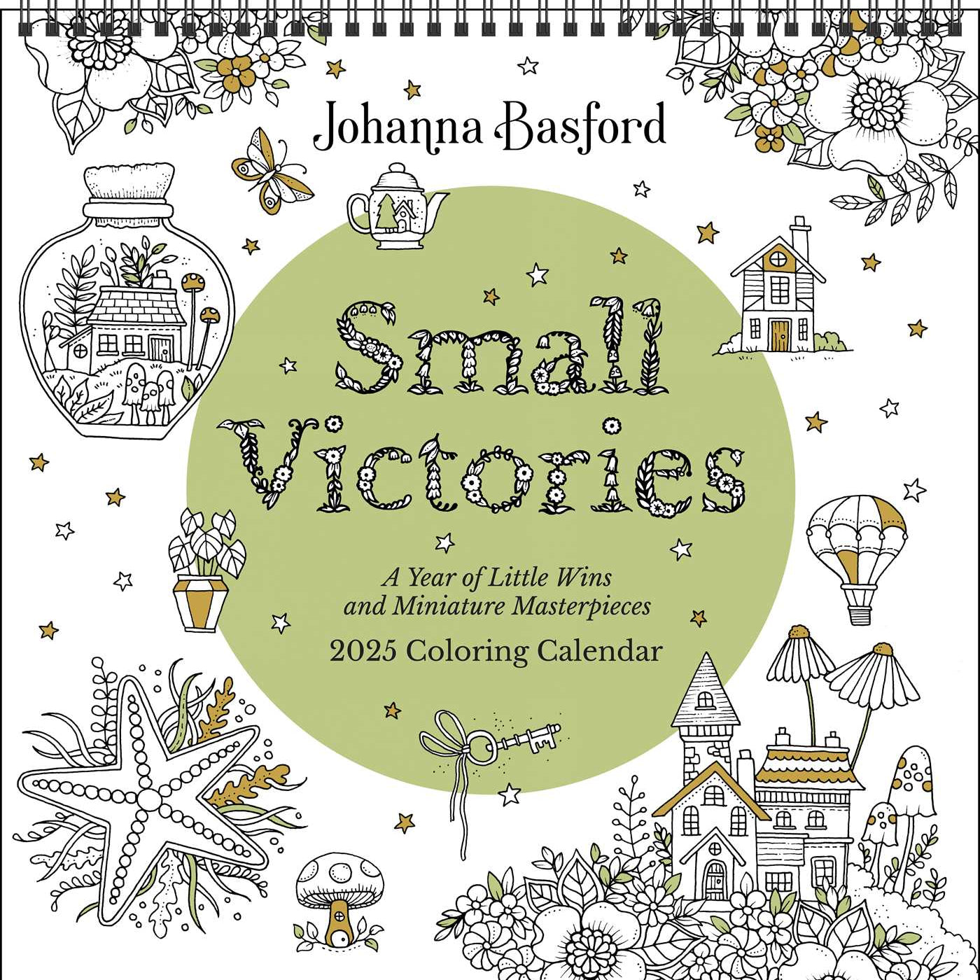 Johanna Basford 2025 Coloring Wall Calendar 9781524889562_733b97b0-5b77-4fdc-a2f4-34b2057955b4