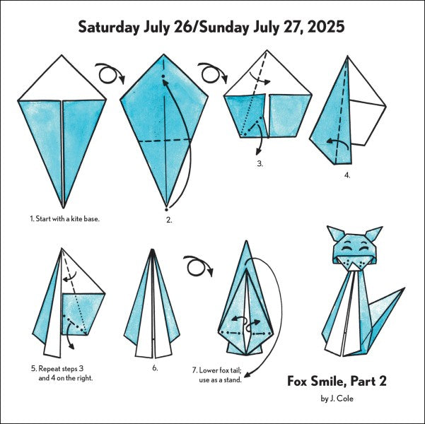Easy Origami 2025 Fold-A-Day Calendar 9781524890179_1