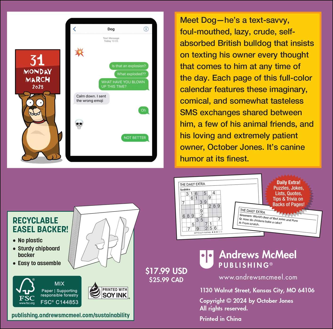 Texts From Dog 2025 Day-To-Day Calendar 9781524890186_1