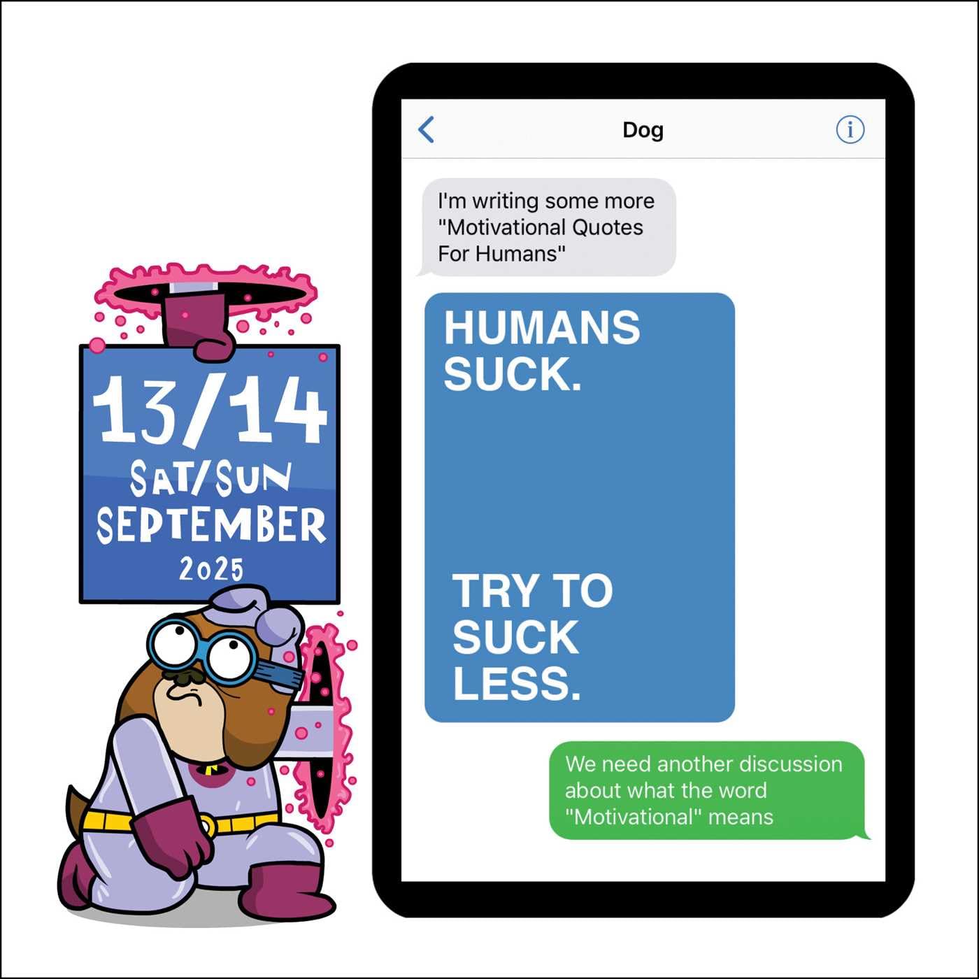 Texts From Dog 2025 Day-To-Day Calendar 9781524890186_4