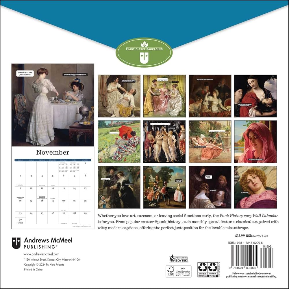 Punk History 2025 Wall Calendar 9781524892005