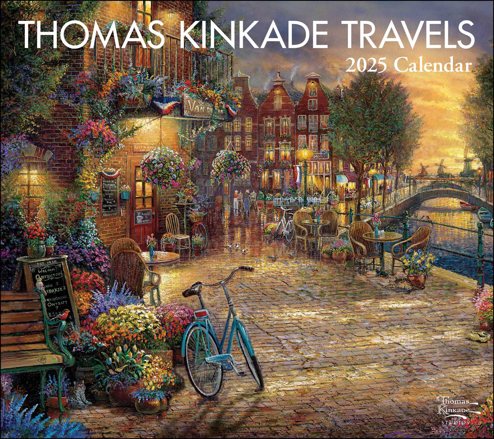 Thomas Kinkade Travels 2025 Deluxe Wall Calendar 9781524892807