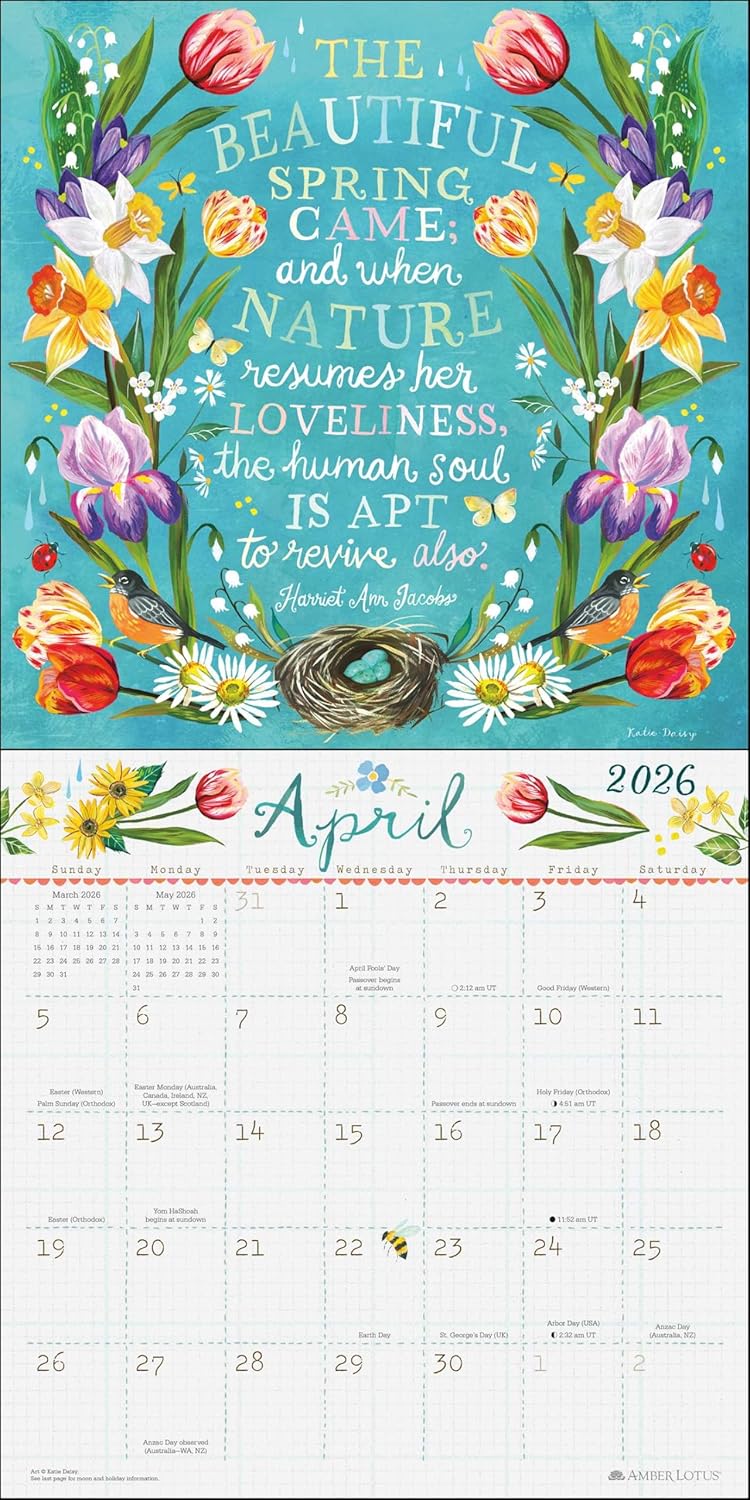 Katie Daisy 2026 Wall Calendar 9781524896362_2