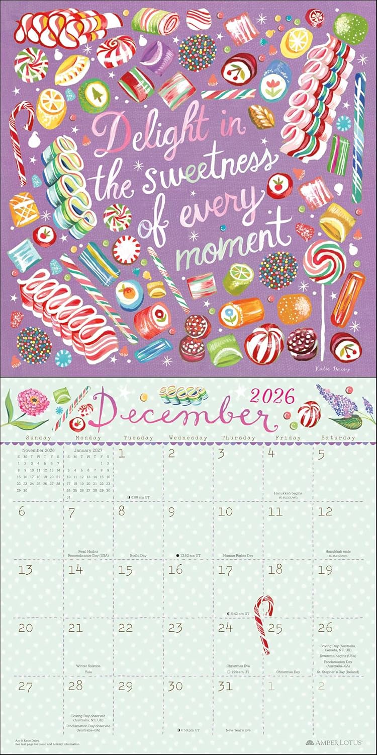 Katie Daisy 2026 Wall Calendar 9781524896362_4