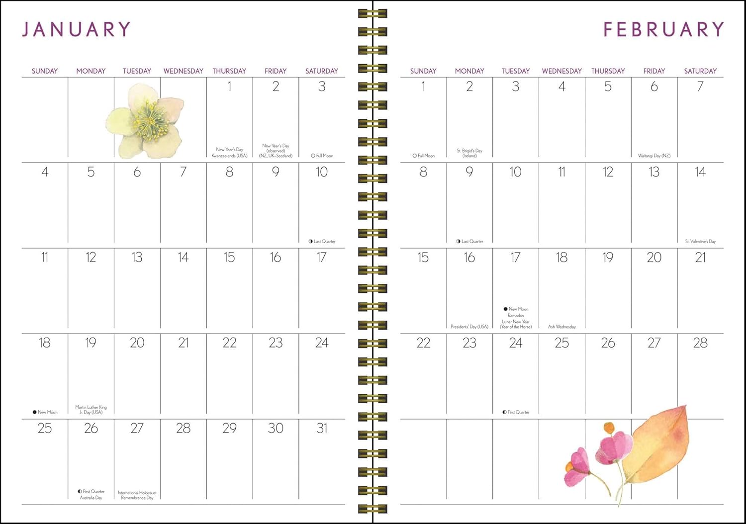 Marjolein Bastin Nature's Inspiration 12-Month 2026 Engagement Calendar 9781524896577_2