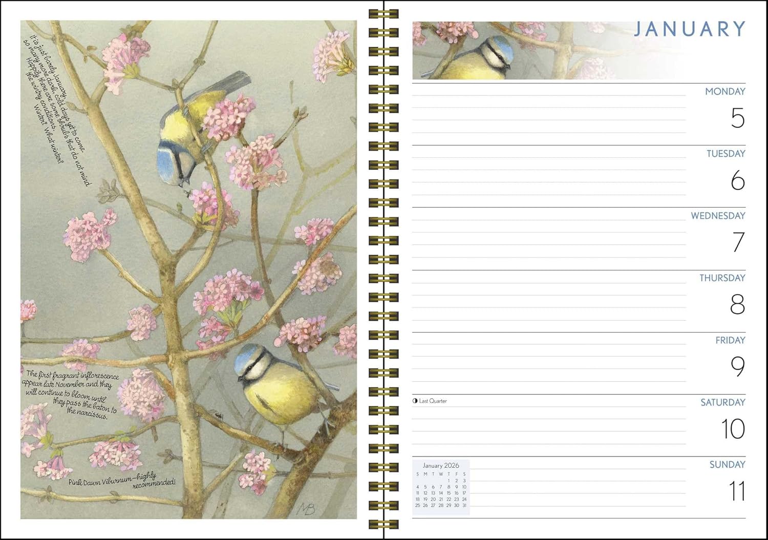 Marjolein Bastin Nature's Inspiration 12-Month 2026 Engagement Calendar 9781524896577_3