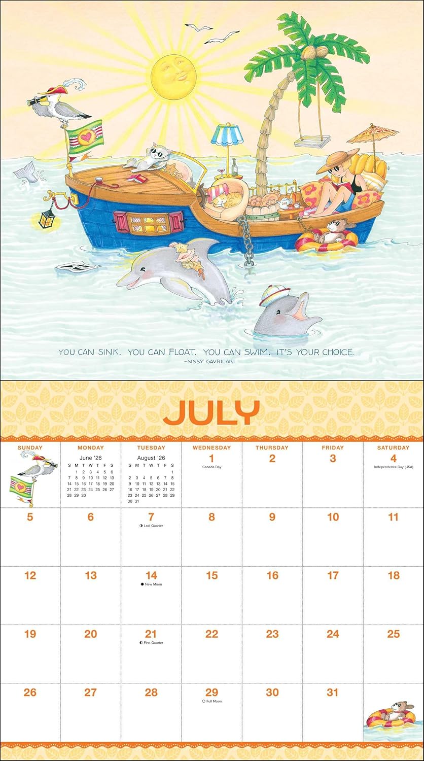 Mary Engelbreit's Friendship Is A Sheltering Tree 2026 Deluxe Wall Calendar 9781524896607_3