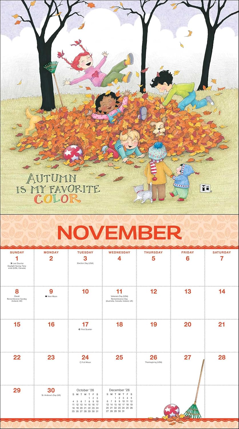 Mary Engelbreit's Friendship Is A Sheltering Tree 2026 Deluxe Wall Calendar 9781524896607_4