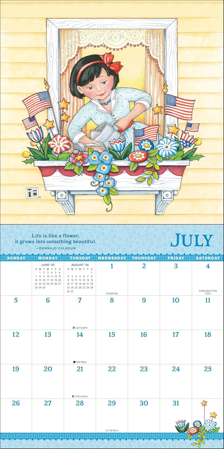 Mary Engelbreit's Grow With The Flow 2026 Mini Wall Calendar 9781524896621_3