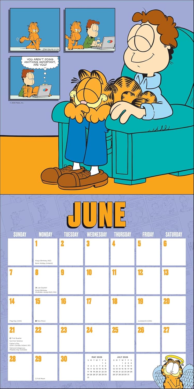 Garfield 2026 Wall Calendar 9781524896713_3