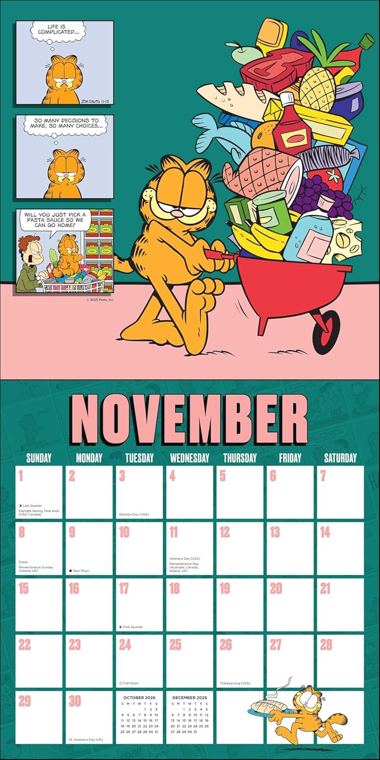 Garfield 2026 Wall Calendar 9781524896713_4